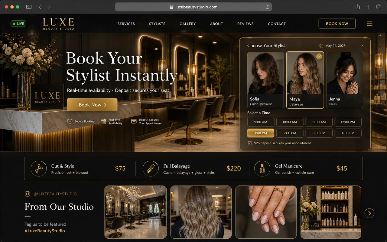 Hair & Nail Salons — Salons · Spas